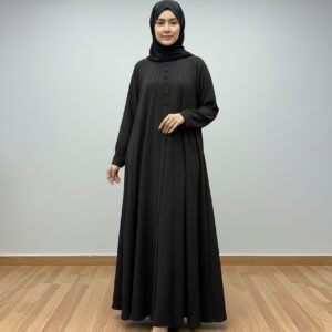 Malik Abaya Premium Koshibo Abaya Set with Matching Dupatta | Stylish Chunnat & Adjustable Dori Burqa