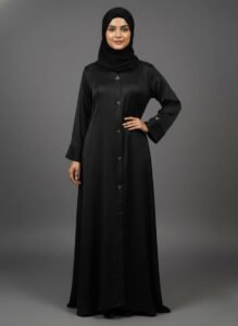 Malik Abaya elegant black abaya for women, premium modest Islamic wear, stylish and comfortable daily abaya design