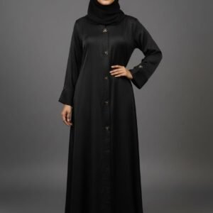 Malik Abaya elegant black abaya for women, premium modest Islamic wear, stylish and comfortable daily abaya design