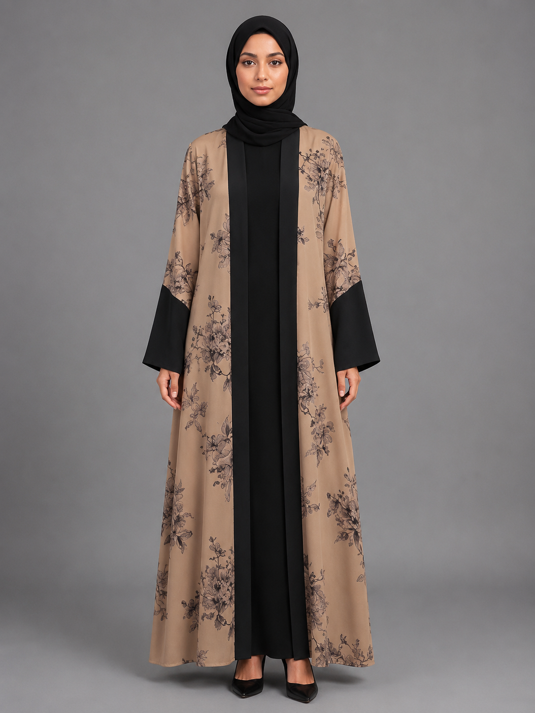 Brown Marvella Fabric Abaya