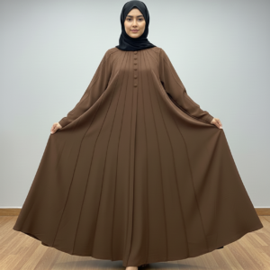 Malik Abaya Premium Prada Fabric Umbrella Cut Abaya | Elegant Flared Designer Modest Wear for Women
