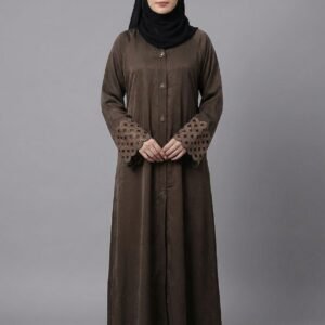 Malik Abaya - Premium Marbella Fabric Abaya with Laser Cutting Design on Sleeves | Elegant Modest Wear for Women