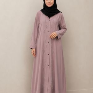 Malik Abaya - Premium Prada Fabric Abaya with Elegant Handwork Design With Same Color | Designer Modest Wear for Women